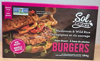 Frozen Burger - Mushroom & Wild Rice (Sol Cuisine)